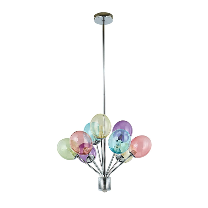 Fransk stil kreativ G9 glass pendellampe